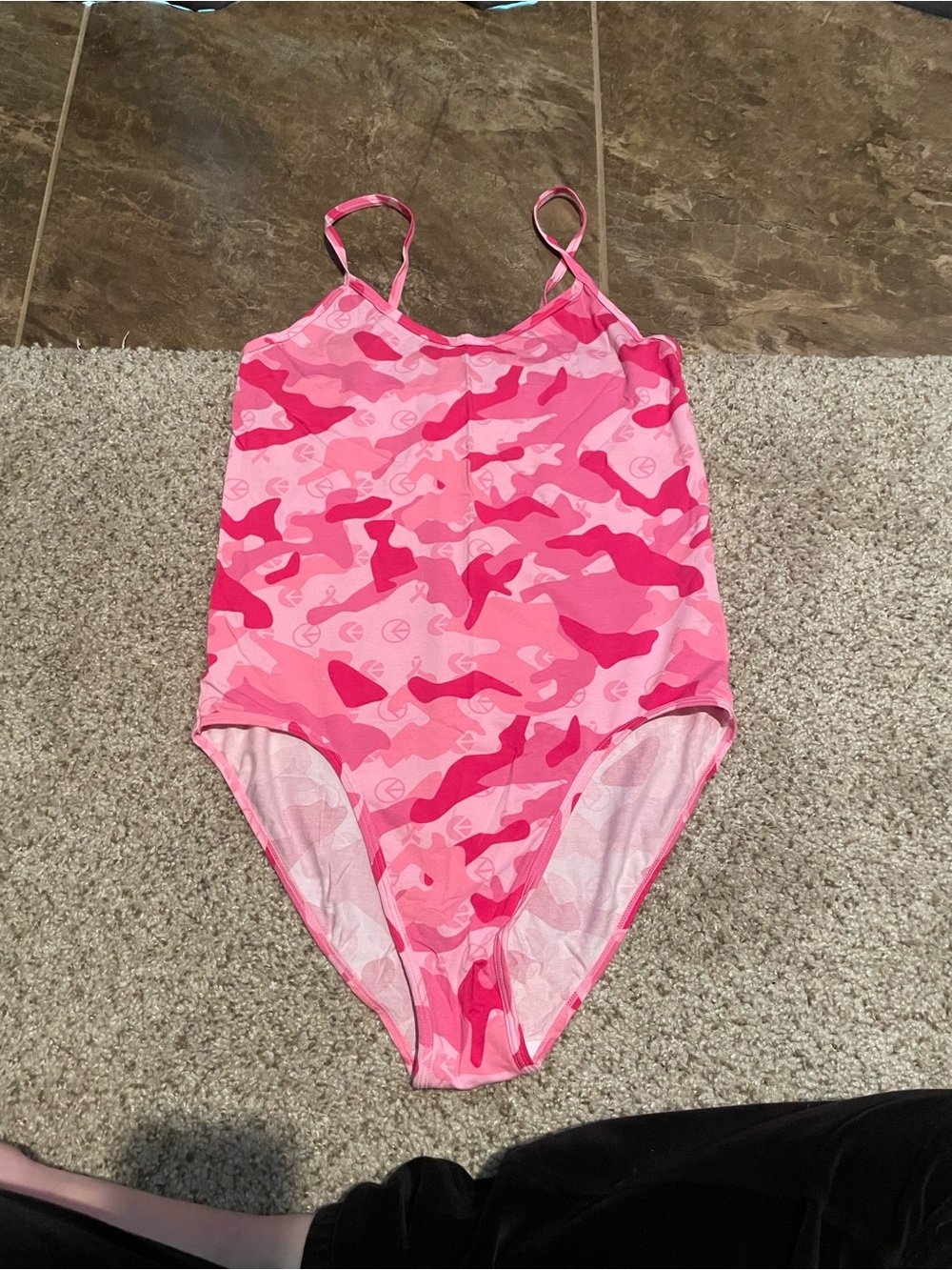 ethika Pink Camouflage One-Piece Bodysuit